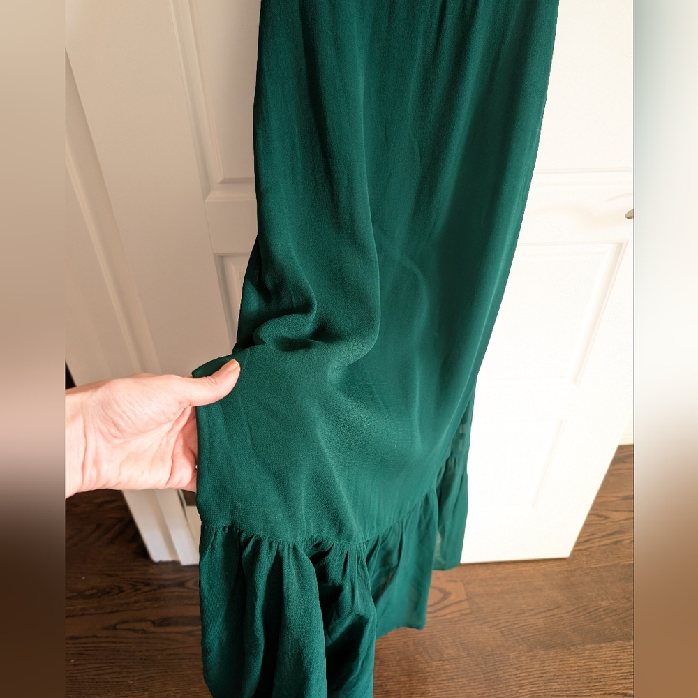Reformation Nikita Emerald Green Dress Size 0 - Picture 7 of 12